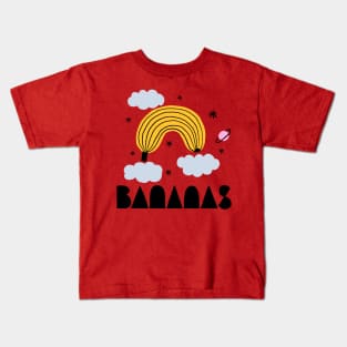 Bananas Rainbow Space Kids T-Shirt